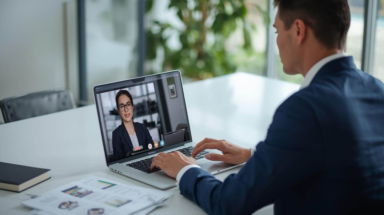 Lawyer working with remote paralegal