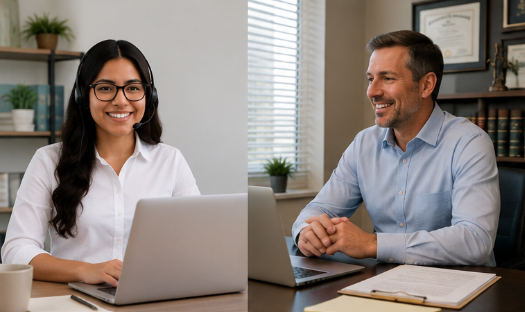 Real estate and construction remote legal staff assisting a u.s. client